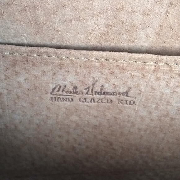 Charles Underwood Hand Glazed Kidskin Flap Clutch RARE - Picture 5 of 7